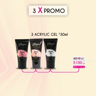 3 x promo acrylic gel