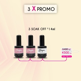3 x promo SOAK OFF