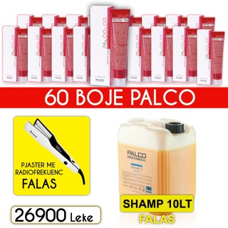 60 Boje Palco + Pjaster & Shampo 10LT Falas