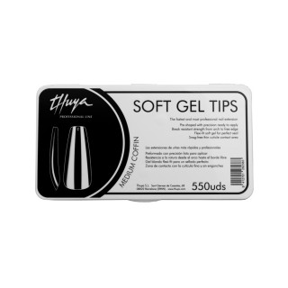 Soft Gel Tips Medium Coffin 550 cope