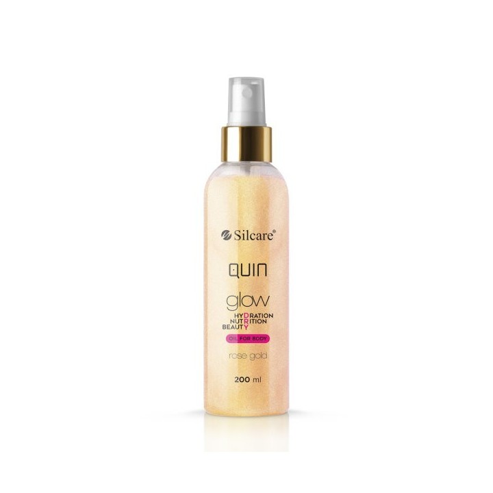 Quin GLOW DRY OIL me grimca 200ml- Rose Gold