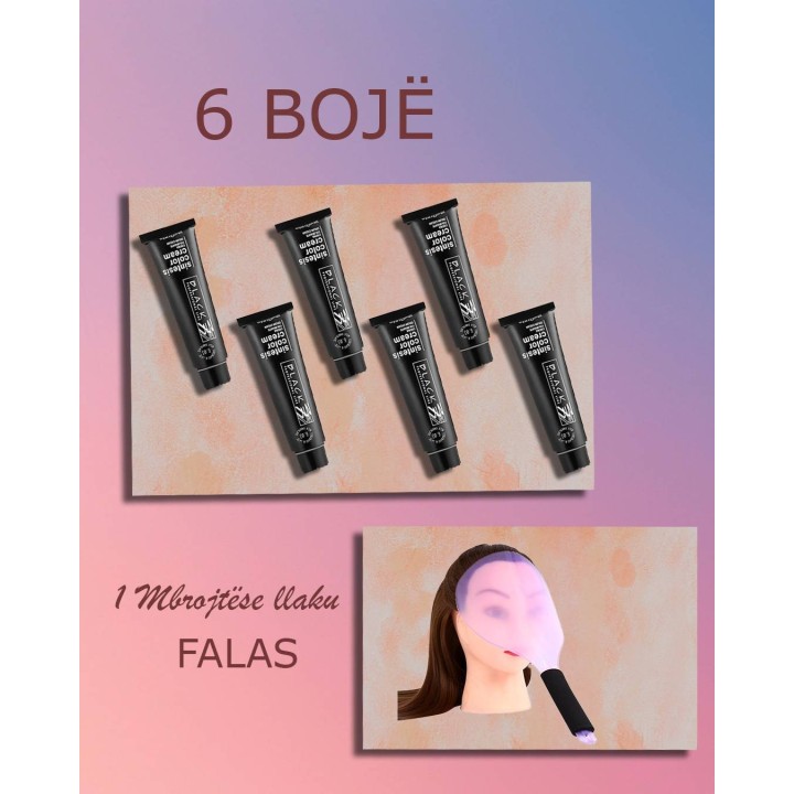 Oferte 6 Boje Black Professional + Mbrojtese FALAS