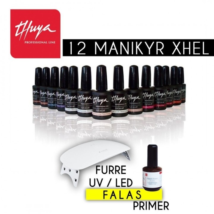 12 MANIKYR XHEL THUYA + FURRE UV/LED DHE PRIMER FALAS