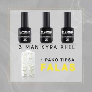 3 Gel Polish + Pako tipsa falas