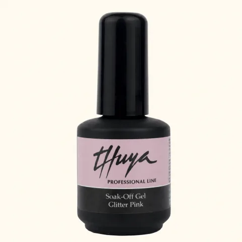 Soak Off Gel Glitter Pink