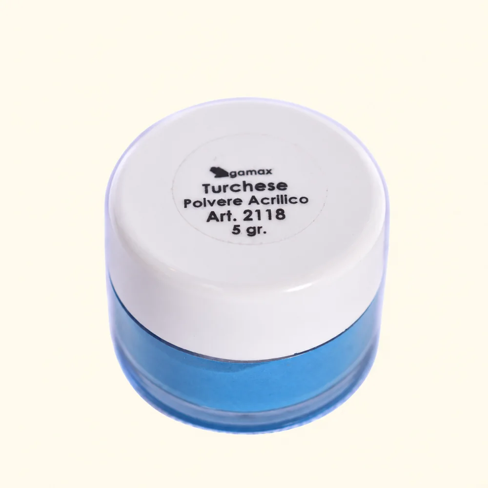 POLVERE ACRILICO TURCHESE 5G 2118