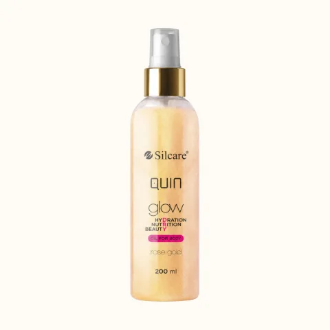 Quin GLOW DRY OIL me grimca 200ml- Rose Gold