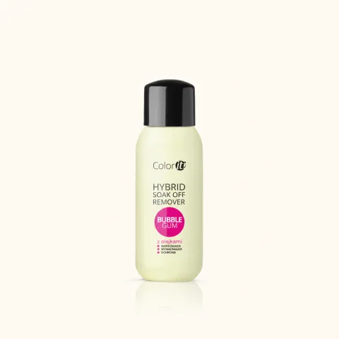Hybrid Soak Off Remover COLOR IT with oils - Bubble Gum 300 ml