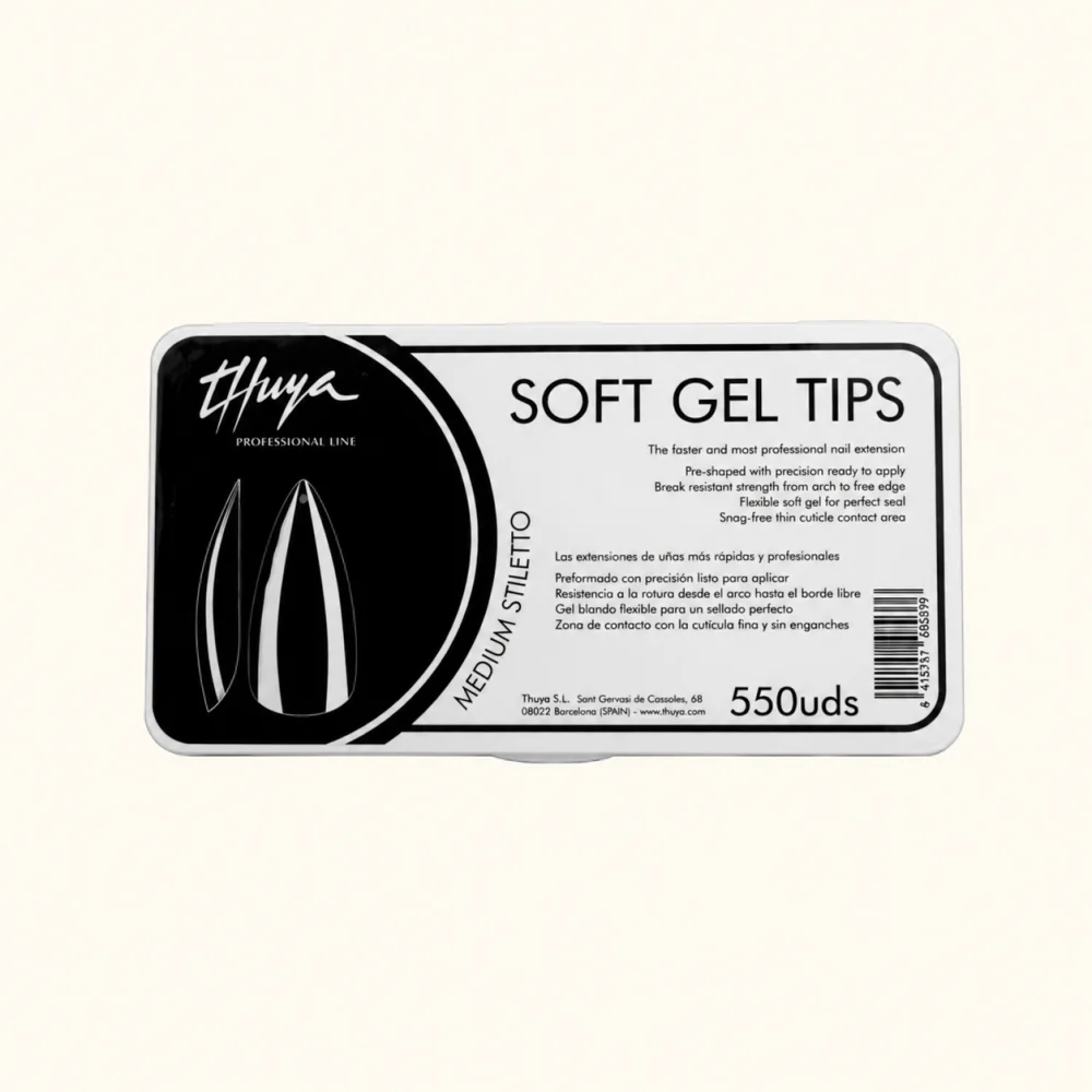 Soft Gel Tips Medium Coffin 550 cope