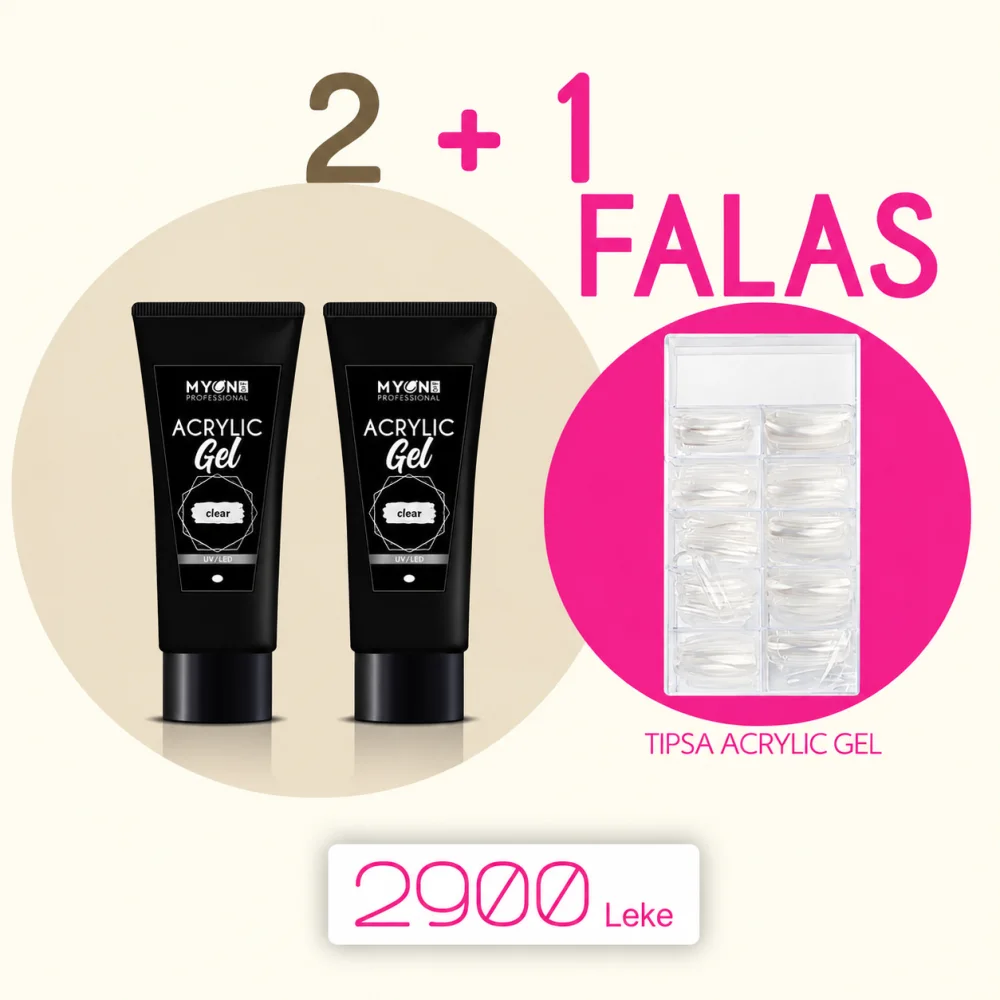 2+1 pako tipsa acrylic gel falas