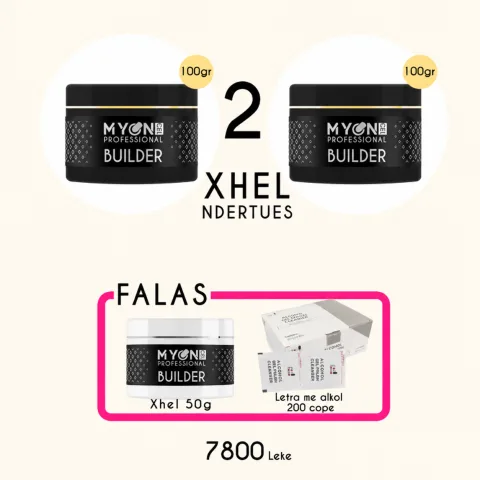 Promo 2 xhel + 1 xhel & Letra me alkol  200 cope falas
