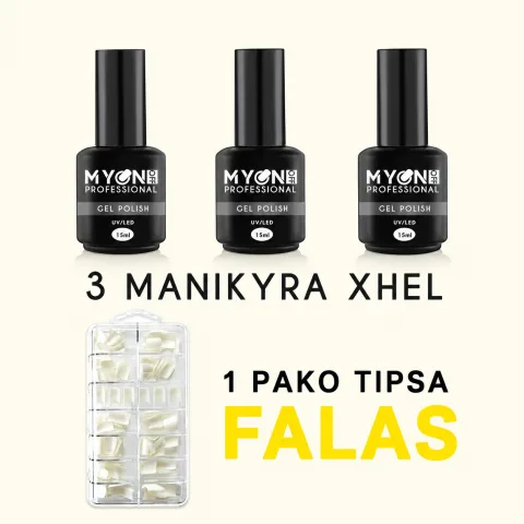 3 Gel Polish + Pako tipsa falas
