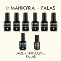 6 Gel Polish + Baze- Shkelqyes Falas