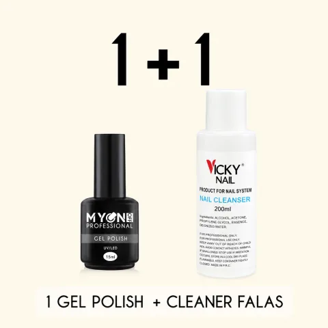 1 Gel polish + Cleaner falas