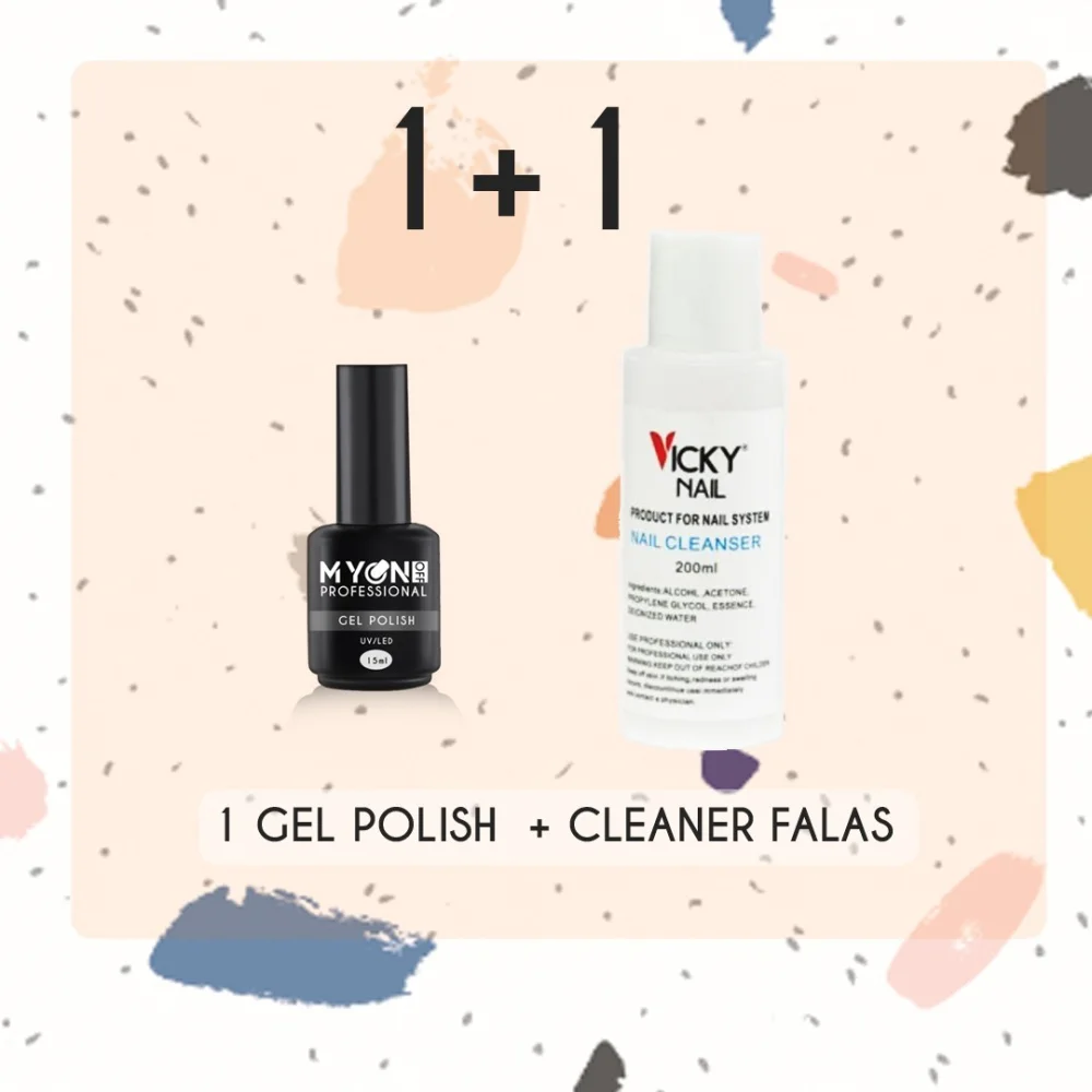1 Gel polish + Cleaner falas