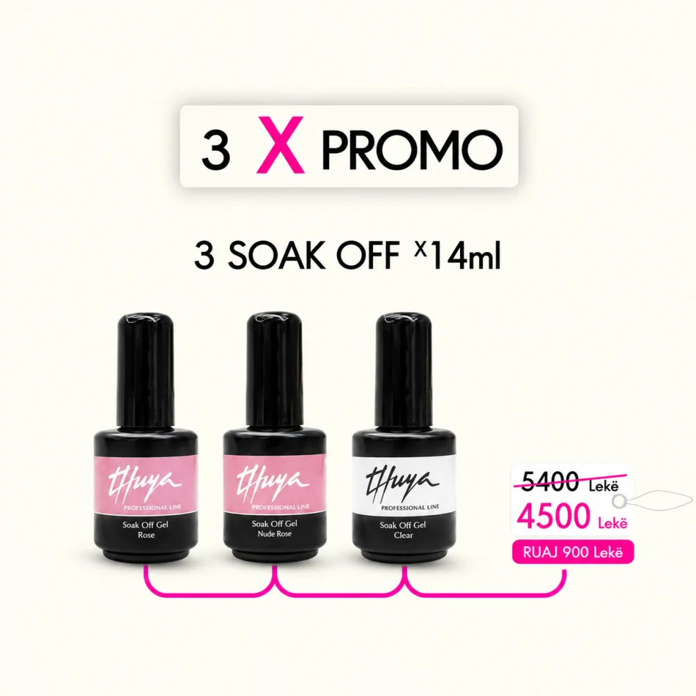3 x promo SOAK OFF