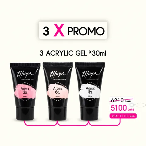 3 x promo acrylic gel