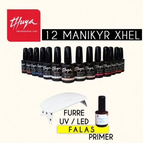 12 MANIKYR XHEL THUYA + FURRE UV/LED DHE PRIMER FALAS