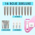 16 boje 3delux + falas kristaline & maske 300ml