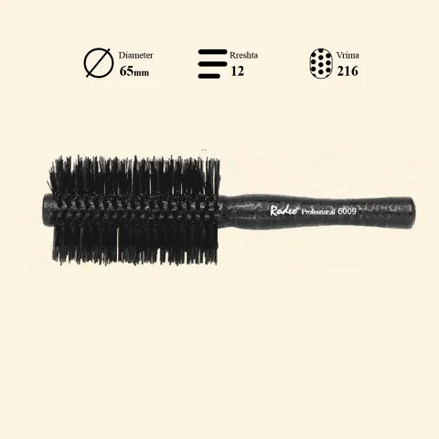 Rodeo hair brush Black Pearl 65mm